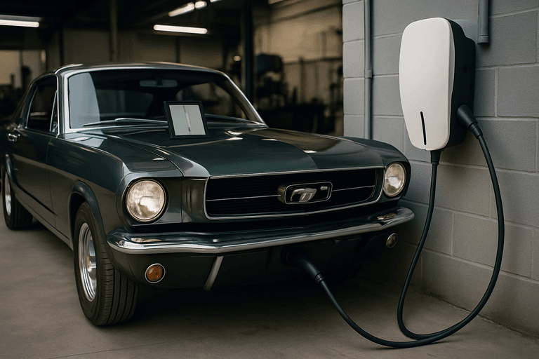 Tesla-szívvel kel életre egy 1966-os Mustang – FSD-vel együtt