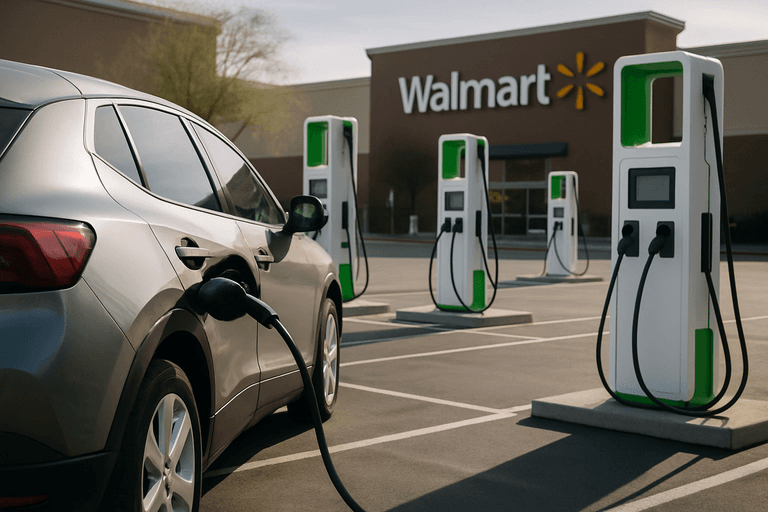 Walmart töltőhálózat: új EV töltők Arizonában és szerte az USA-ban
