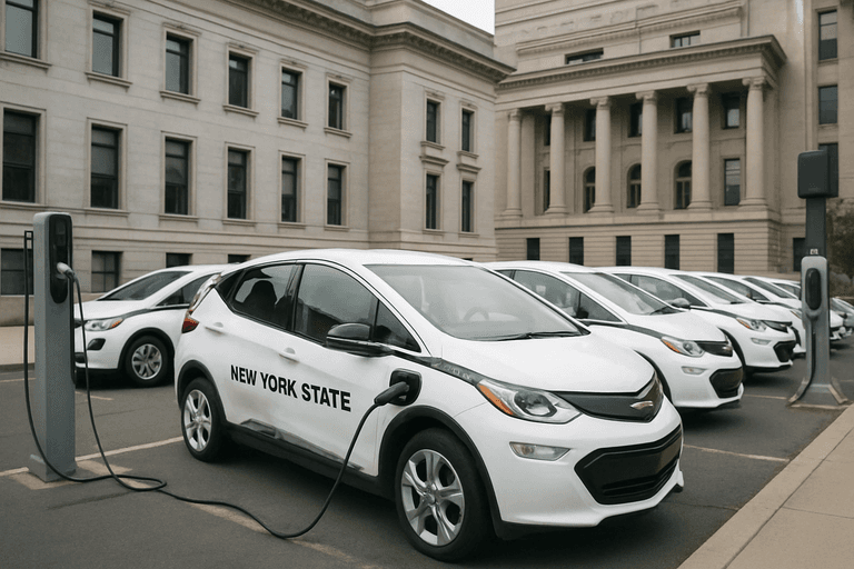 New York állam bemutatta új elektromos autóflottáját