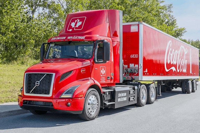 Coca-Cola Kanadában: már 40+ Volvo elektromos kamion